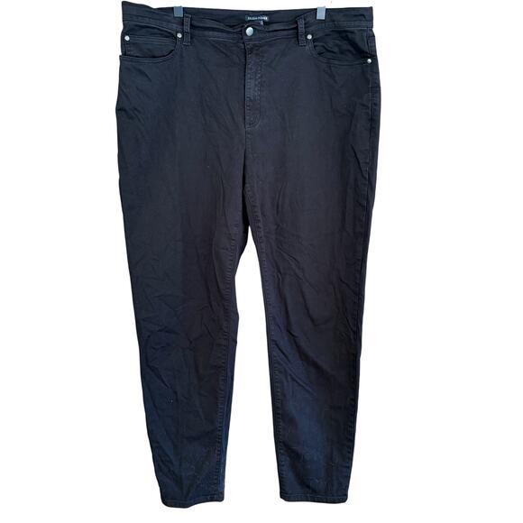 Eileen Fisher Slim Straight Jeans XL 31 32 Black Capsule Minimalist - Picture 1 of 4